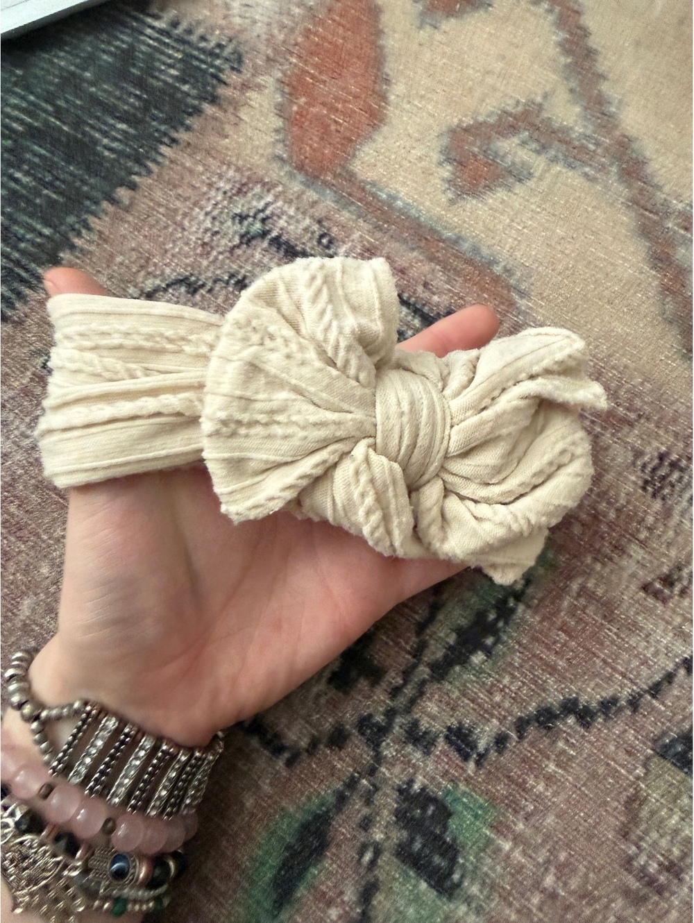 Loveshackfancy target collab headband bow gorgeous cream